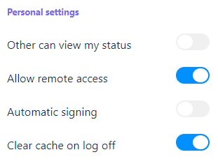 OptimaVPN Connection Settings Interface